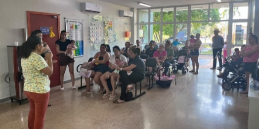 ITAIPULÂNDIA: Agosto Dourado reúne 28 mães em encontro de incentivo ao aleitamento materno