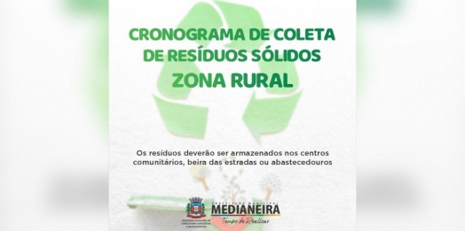 Agricultura de Medianeira inicia terceira etapa da coleta de recicláveis na zona rural