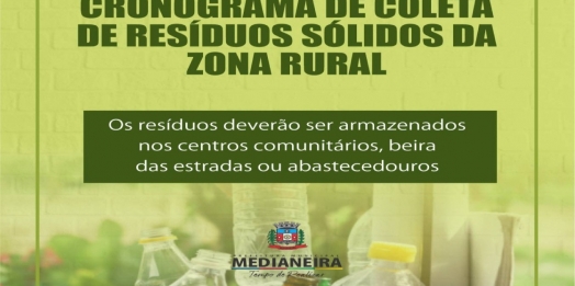 Agricultura inicia coleta de recicláveis na zona rural de Medianeira