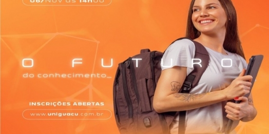 Ainda dá tempo de fazer sua inscrição para o vestibular da UNIGUAÇU