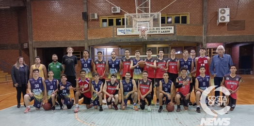 Amistoso reúne equipes de basquete de Santa Helena e Medianeira