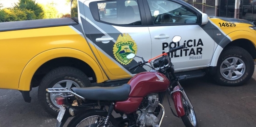 Após acompanhamento tático, PM detém motociclista em Missal