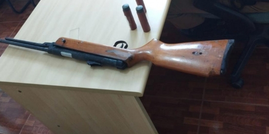 Após briga, casal é preso e armas são apreendidas pela PM em Luz Marina