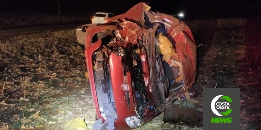 Após fugir da PM e capotar veículo, droga é apreendida em Ouro Verde do Oeste