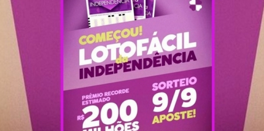 Aposta de Foz está entre os ganhadores de R$ 2.955.552,77 da Lotofácil da Independência