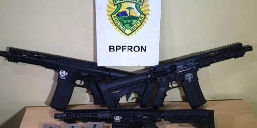 Apreensões de armas de fogo caem 10% no Paraná no primeiro quadrimestre
