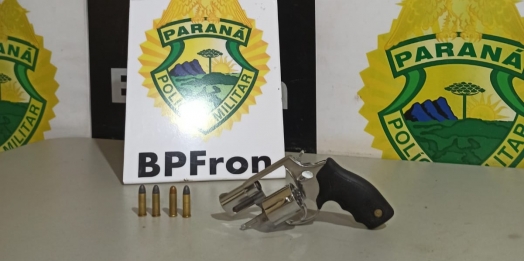Arma de fogo e munições são apreendidas pelo BPFRON em Guaíra