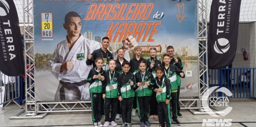 Atletas de São Miguel do Iguaçu se destacam no Campeonato Brasileiro de karatê