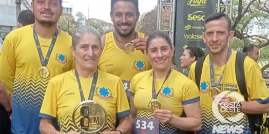 Atletas de São Miguel do Iguaçu se destacam em desafio de corrida em Foz do Iguaçu