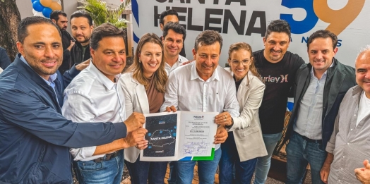 Autoridades assinam autorização de convênio de R$ 31 milhões para novo contorno rodoviário em Santa Helena