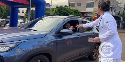 Blitz educativa em São Miguel do Iguaçu conscientiza sobre combate à Dengue