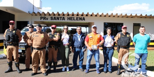 Blitz educativa marca ações da Semana Nacional do Trânsito em Santa Helena