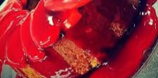 Bolo de maçã do amor