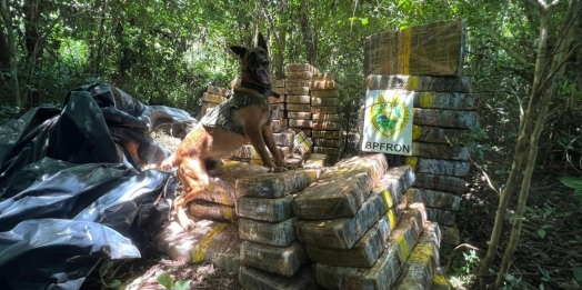BPFRON apreende 1,5 tonelada de droga em Santa Helena