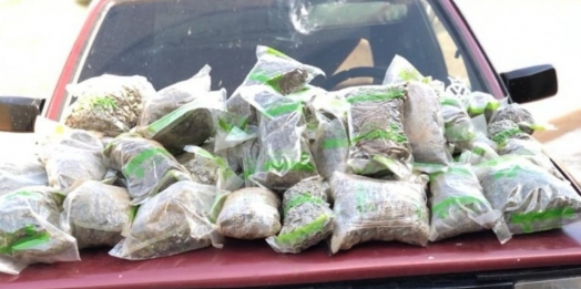 BPFron apreende 20kg de maconha em distrito de Santa Helena
