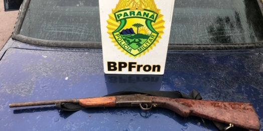 BPFron apreende arma de fogo e munições em Santa Helena