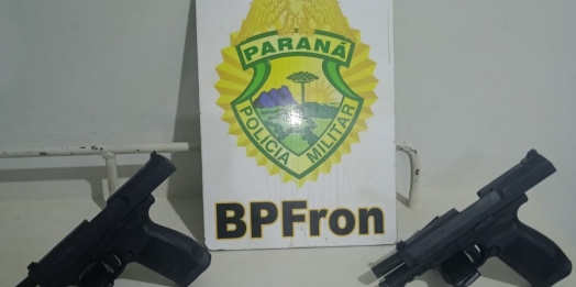 BPFRON apreende armas de fogo em São Miguel do Iguaçu