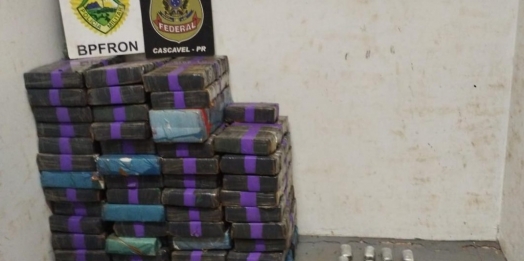 BPFRON apreende Blazer com quase uma tonelada de droga em Diamante do Oeste