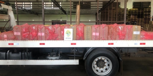 BPFron apreende cigarros contrabandeados em Entre Rios do Oeste