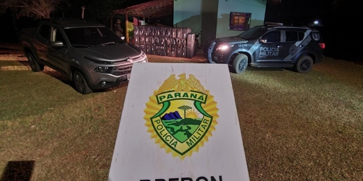 BPFRON apreende cigarros contrabandeados em Itaipulândia durante Operação Hórus