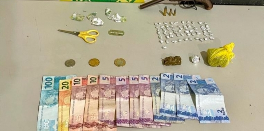 BPFRON apreende drogas e arma de fogo em Guaíra