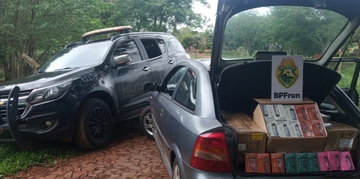 BPFRON apreende produtos contrabandeados em Santa Terezinha do Itaipu