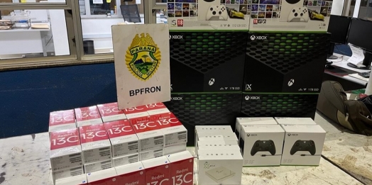 BPFRON apreende quase R$ 182 mil em mercadorias contrabandeadas em um único dia