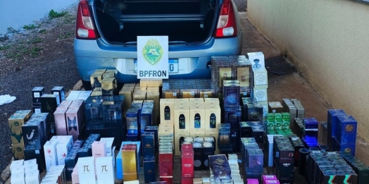 BPFRON apreende veículo carregado de perfumes importados avaliados em quase R$ 193.000,00