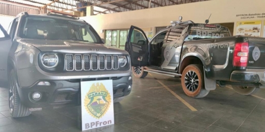 BPFRON apreende veículo  em Guaíra