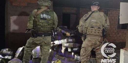 BPFRON e PF apreendem 2,8 toneladas de drogas em Santa Helena (Vídeo)