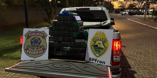 BPFRON e PF apreendem carro furtado carregado com drogas em Pato Bragado