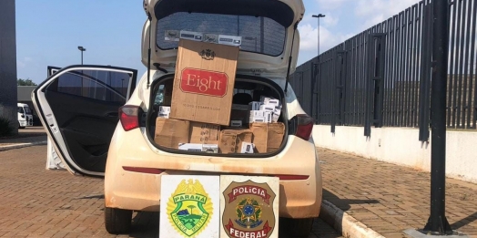 BPFron e PF cumprem mandado de prisão e apreendem veículo em Guaíra