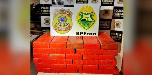 BPFron e Polícia Federal apreendem carro carregado com mais de 500 kg de drogas