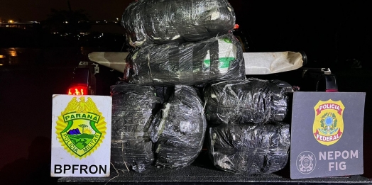 BPFRON e Polícia Federal apreendem drogas em Foz do Iguaçu