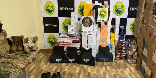 BPFRON e Polícia Federal estouram depósito de criminosos em Guaíra