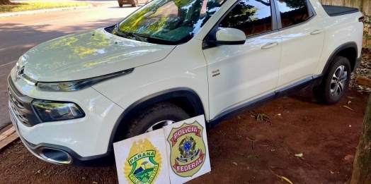 BPFRON e Polícia Federal recuperam veículo furtado em Guaíra
