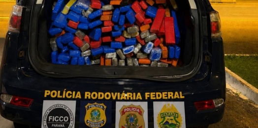 BPFRON, FICCO, PP e PRF apreendem mais de 226kg de entorpecentes em Céu Azul