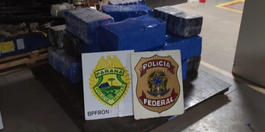 BPFRON, PF e EB apreendem 500 kg de maconha em Guaíra