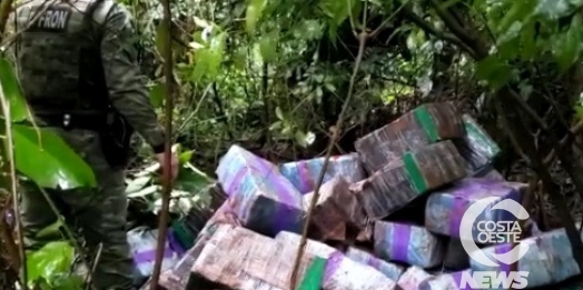 BPFRON, PF e Polícia Civil apreendem quase uma tonelada de droga em Santa Helena