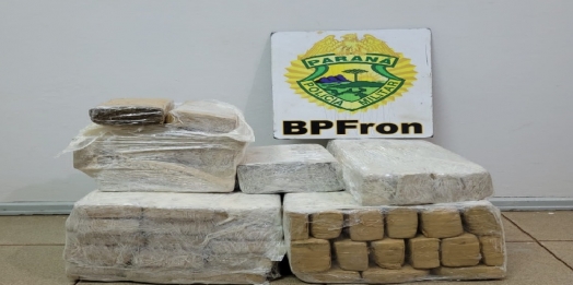 BPFRON realiza duas prisões em abordagem a ônibus e apreende drogas em Medianeira