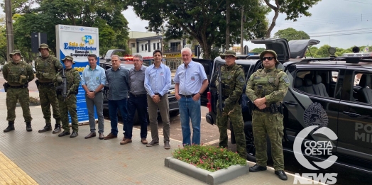 BPFron recebe novas viaturas para atuação em Guaíra