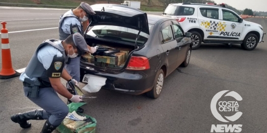 Bragadense de 20 anos é preso em São Paulo com mais de 300 Kg de maconha em veículo