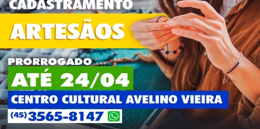 Cadastramento de artesãos de São Miguel do Iguaçu foi prorrogado para o dia 20 de abril