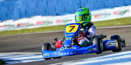 Caio Zorzetto defende a liderança da Cadete no Citadino de Kart de Foz