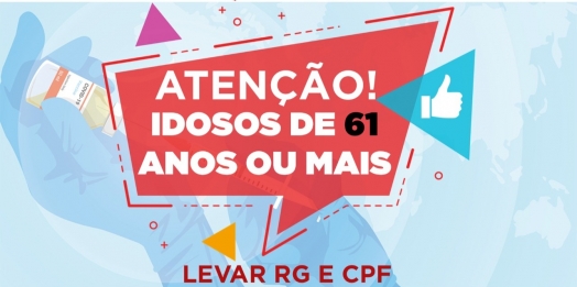 Campanha de Vacinação contra Covid-19 avança para pessoas com mais de 61 anos somente no interior de Missal