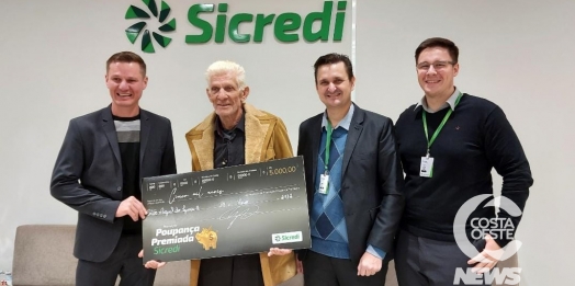 Campanha do Sicredi premia associado de São Miguel do Iguaçu com R$ 5 mil