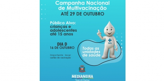 Campanha Nacional de Multivacinação em Medianeira