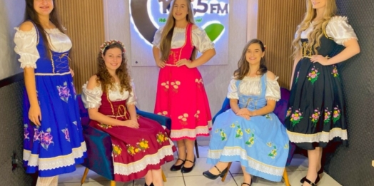 Candidatas à rainha Deutsches Fest convidam o público para a maior festa típica do oeste do Paraná
