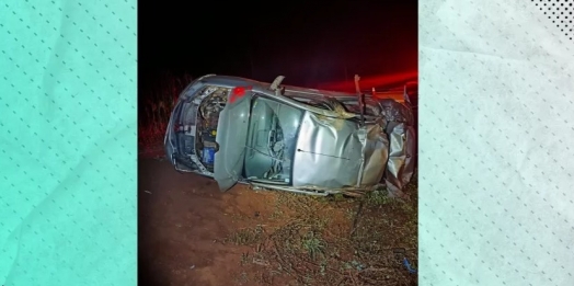Capotamento deixa um óbito e vários feridos na PR-495