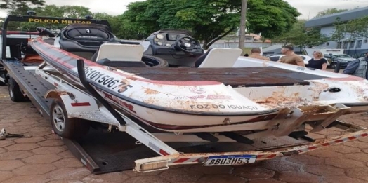 Lancha de santa-helenense furtada em Cascavel é recuperada